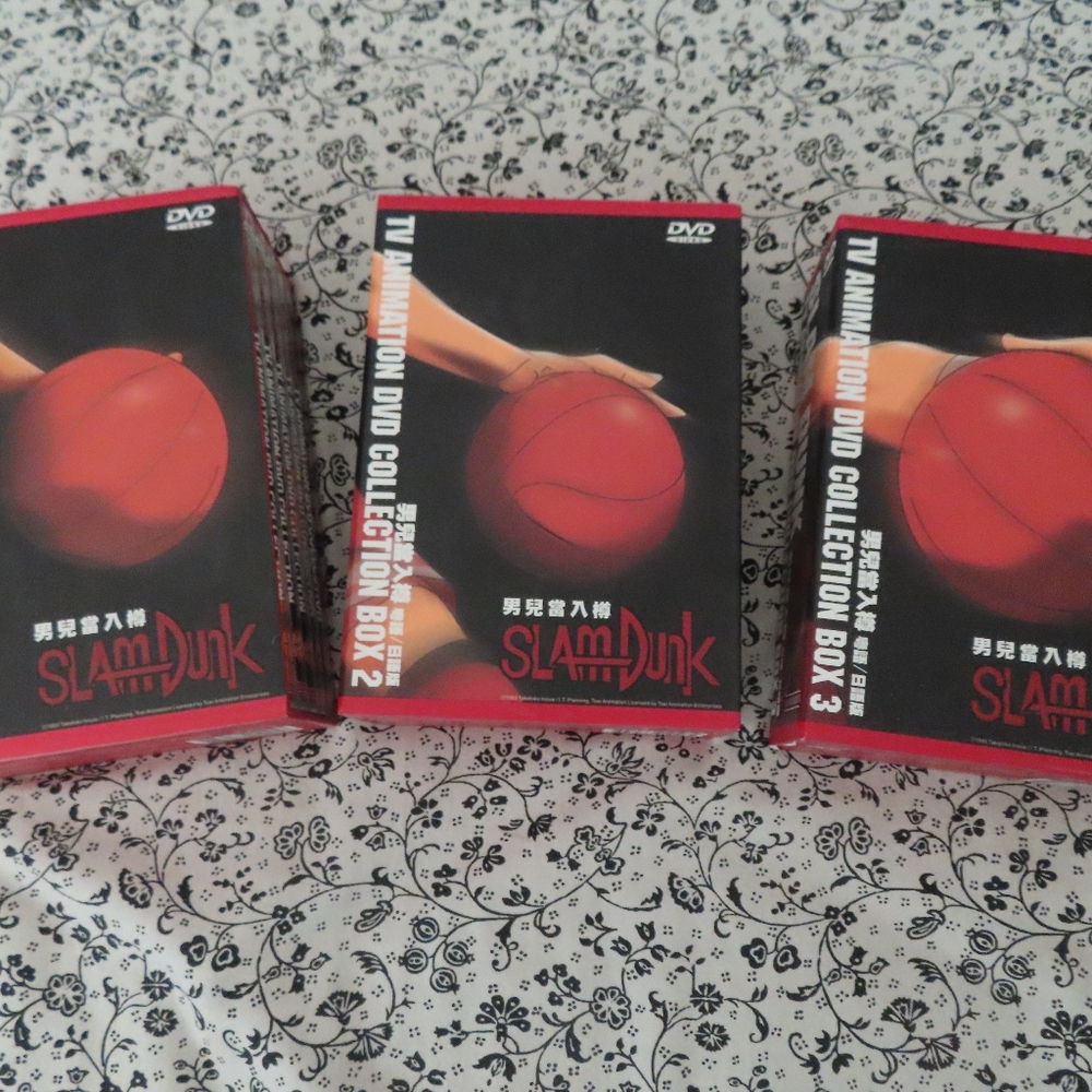 90s slam dunk tv animation dvd collection box 1-3 japanese version 1993